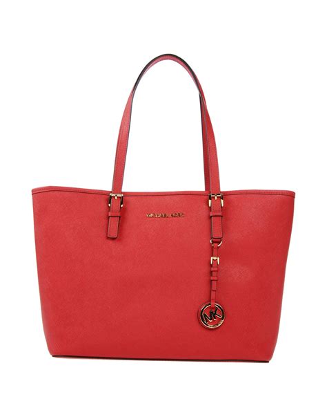 michael kors red brown bag|michael kors red tote bag.